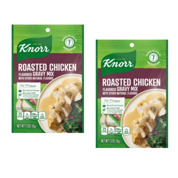 Knorr Roasted Chicken Gravy Mix, 1.2 oz - Quantity of 2