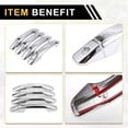 thumbnail image 6 of Unique Bargains 4pcs Exterior Door Handle Cover Car Door Handle Protector for Chevrolet Silverado 1500 Car Door Handle Protector without Keypad Chrome Silver Tone, 6 of 6