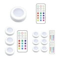 thumbnail image 3 of LED Closet Cabinet Lights Adjustable RGB Colorful Kitchen Wireless Lamps Sticky Sensor Battery Operated Plastic Night Light 3 Lights, 1 Remote, 3 of 8