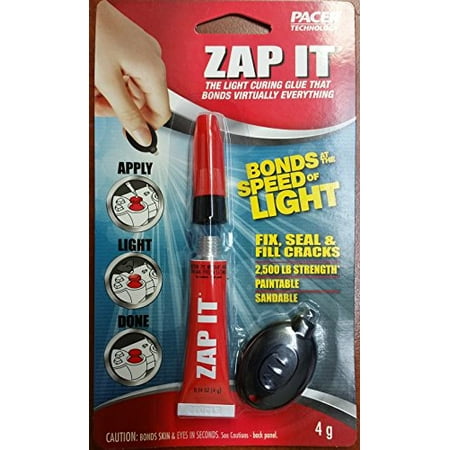 ZAP-IT The UV Light Curing Glue that Bonds Virtually