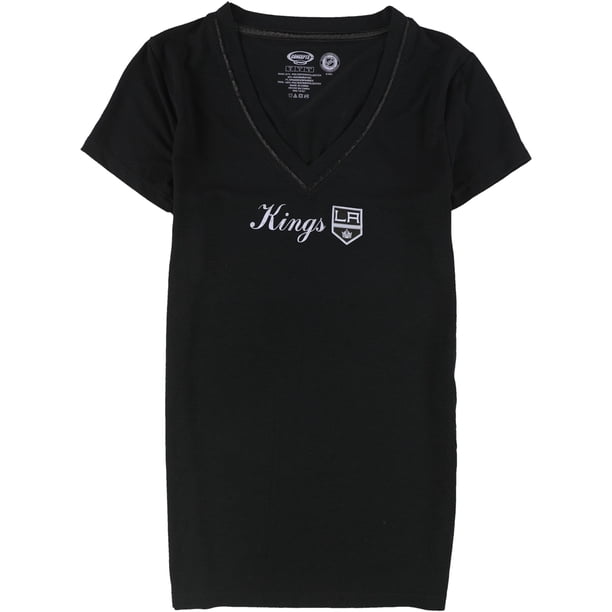 Concepts Sports Womens Sundown Satin-Trimmed LA Kings Graphic T-Shirt black S