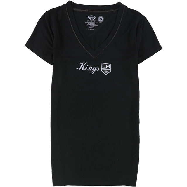 Concepts Sports Womens Sundown Satin-Trimmed LA Kings Graphic T-Shirt black M