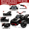 thumbnail image 4 of 12V Kids Ride On ATV Car,3 Wheeler Motorcycle Electric Vehicle ATV with EVA Tire, LED, Music,Ride on Car Toy for Boys and Girls, 4 of 9