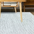 thumbnail image 5 of Elegant and Plush Hand-Woven Solid Shag Indoor High Traffic Area Rug by Blue Nile Mills - 5' x 8', White, 5 of 5