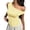 Light Yellow Polka Dot, variant on EMMIOL Women's Off Shoulder Sleeveless Polka Dot Ruched Tank Top - Y2K Casual Going Out Top