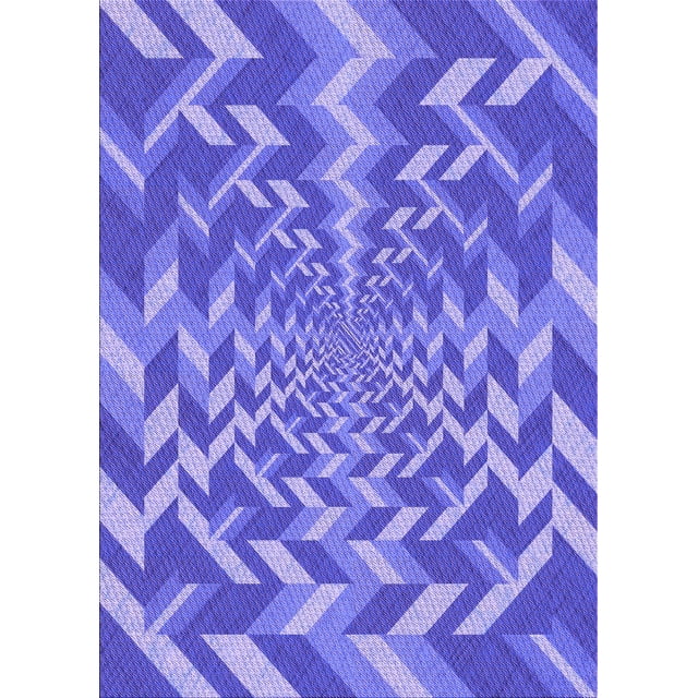 Ahgly Company Machine Washable Indoor Rectangle Transitional Purple Mimosa Purple Area Rugs, 2' x 3'