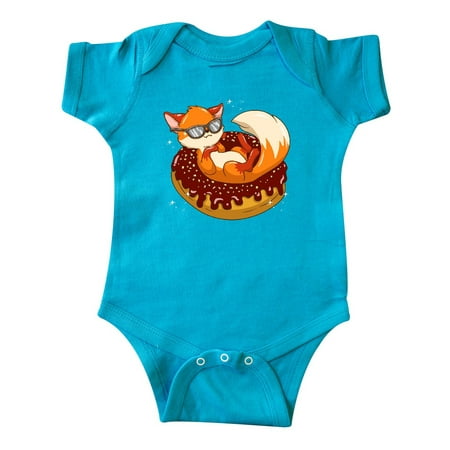 

Inktastic Fox Funny Donut Lover Gift Baby Boy or Baby Girl Bodysuit