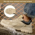 thumbnail image 2 of Safety Shoes Men's Lightweight Work Shoes Breathable Steel Toe Shoes Non-slip Protective Shoes Fashion EU 36-46, 2 of 7