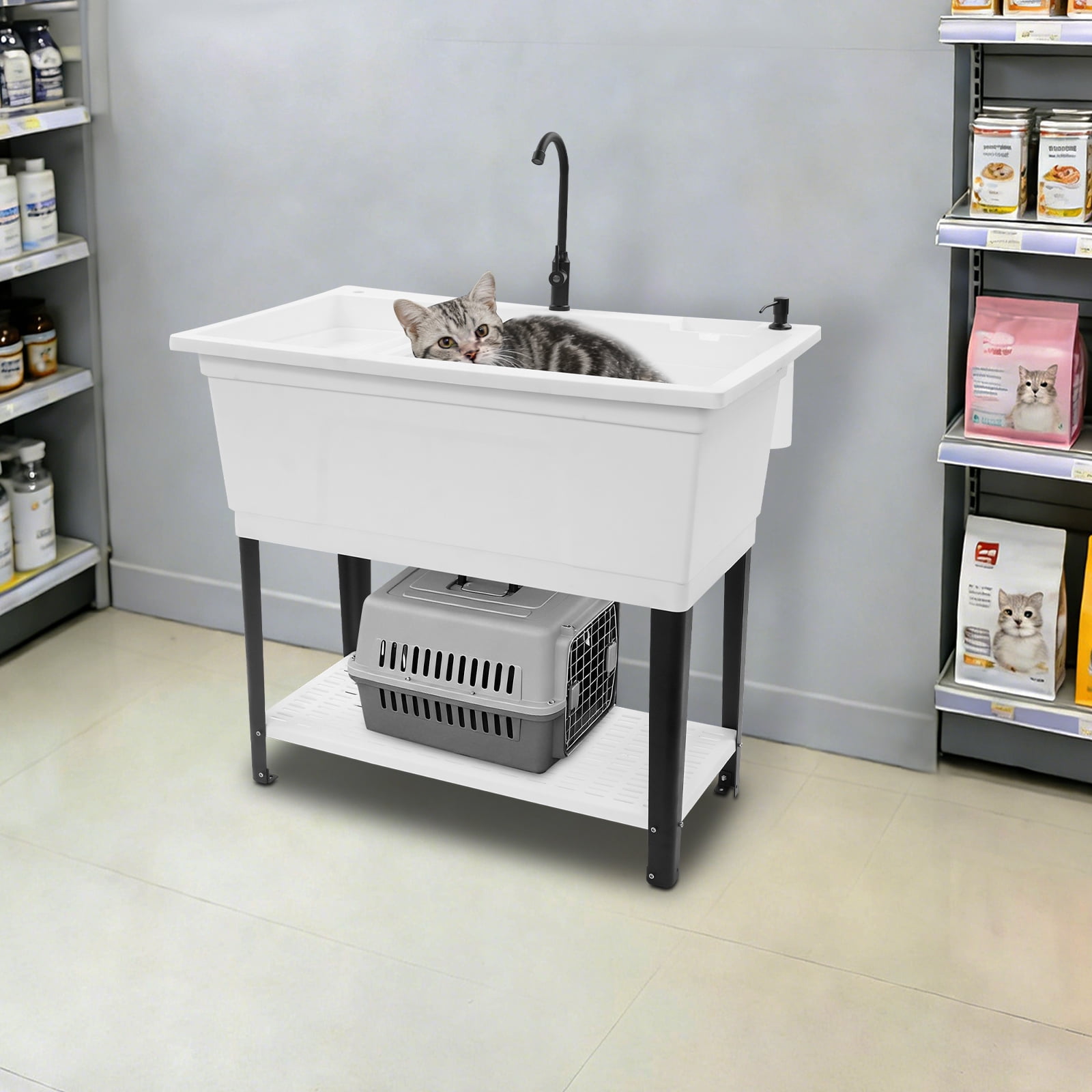 39.9*15*23.6in Kitchen Rectangle Sink Multi-Purpose Kitchen Utility Sink for Restaurant Workshop Garage
