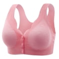 thumbnail image 1 of PEASKJP Women's Full Coverage Bras Lace Underwire Soft Padding Lift Up Bra, Pink XL, 1 of 4
