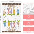 thumbnail image 4 of Pink Carrots Bunny Happy Easter Kitchen Towels Dish Towels, 18x26 Inch Spring Farmhouse Rabbit Decoration Hand Towels Set of 2, 4 of 6