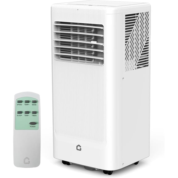 Bingirl 8000 BTU Portable Air Conditioner - 4-in-1: Cooling, Fan, Dehumidifier, Heater with Remote Control