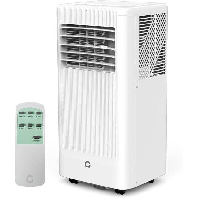 Bingirl 8000 BTU Portable Air Conditioner - 4-in-1: Cooling, Fan, Dehumidifier, Heater with Remote Control