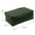thumbnail image 5 of Dinheiro Caja de pañuelos rectangular cubo de piel sintética tejida para caja facial, soporte para bandeja organizador para casa, mesa, oficina, coche, baño decorativo, 5 of 5