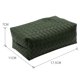 thumbnail image 5 of Dinheiro Caja de pañuelos rectangular cubo de piel sintética tejida para caja facial, soporte para bandeja organizador para casa, mesa, oficina, coche, baño decorativo, 5 of 5