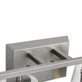 thumbnail image 4 of Vertex Collection Four-Light Brushed Nickel Clear Glass Contemporary Bath Light, 4 of 15