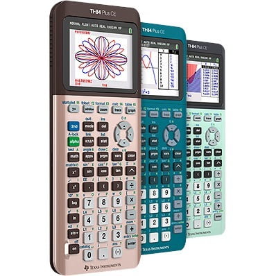 TI-84 Plus CE Color Graphing Calculator Renewed White