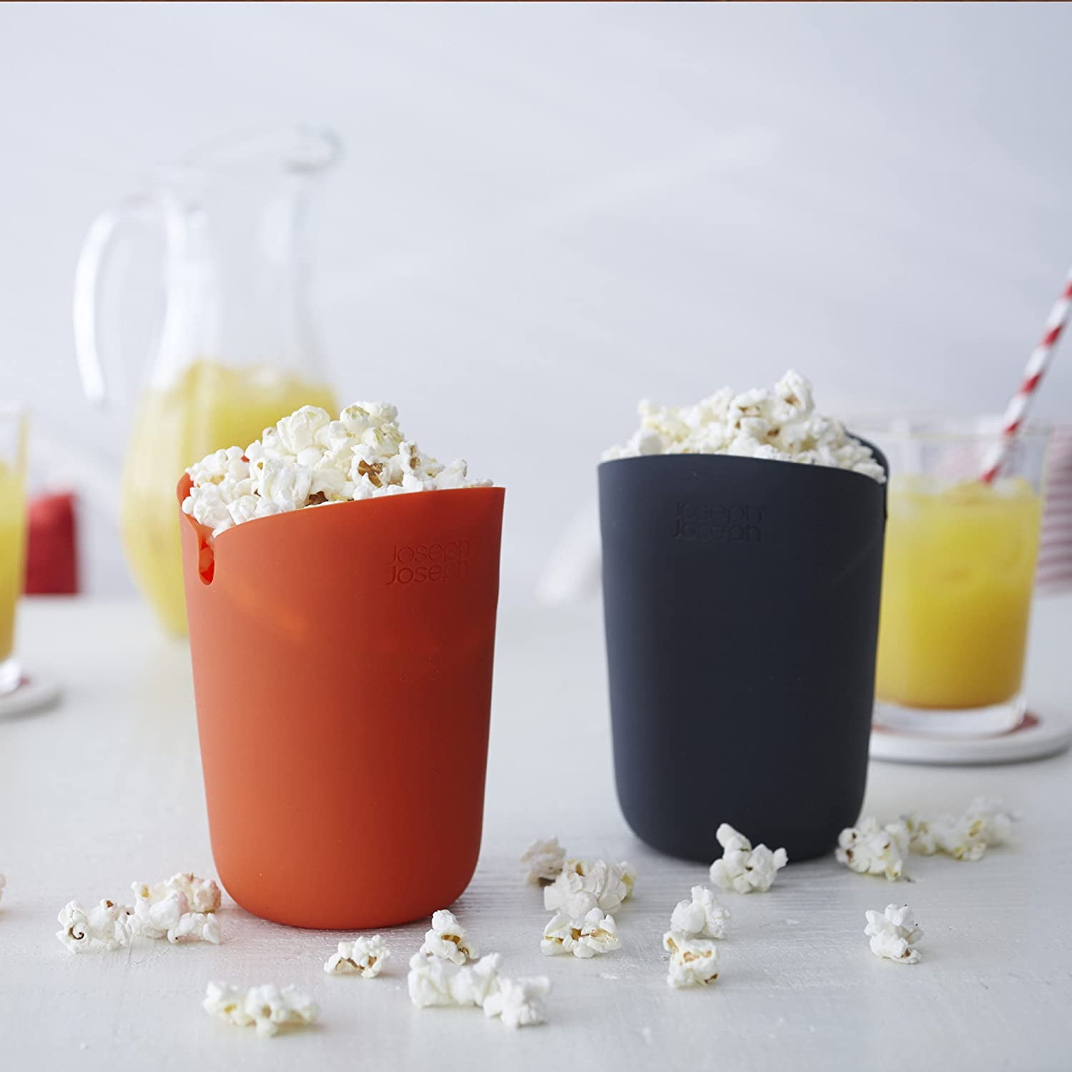 M-Cuisine™ 2-piece Orange Popcorn Maker Set