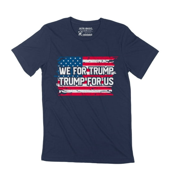 Men's Graphic T-Shirt We For Trump Trump For Us Merchandise Eco-Friendly Limited Edition Short Sleeve Tee-Shirt Vintage Birthday Gift Novelty