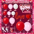 thumbnail image 3 of Valentine's Day Balloon Garland Arch Kit, 40" Love Foil Balloons Red Pink White Balloons for Valentine's Day Wedding Engagement Mother's Day Galentine’s Day Decoration Supplies, 3 of 8