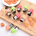 thumbnail image 3 of Yuarrent 3 piezas de mini cortadores de galletas para tartas, cortadores de verduras, juegos de formas, lindos sellos de frutas, moldes decorativos para Utensilios de cocina Yuarrent HA020839-00, 3 of 6