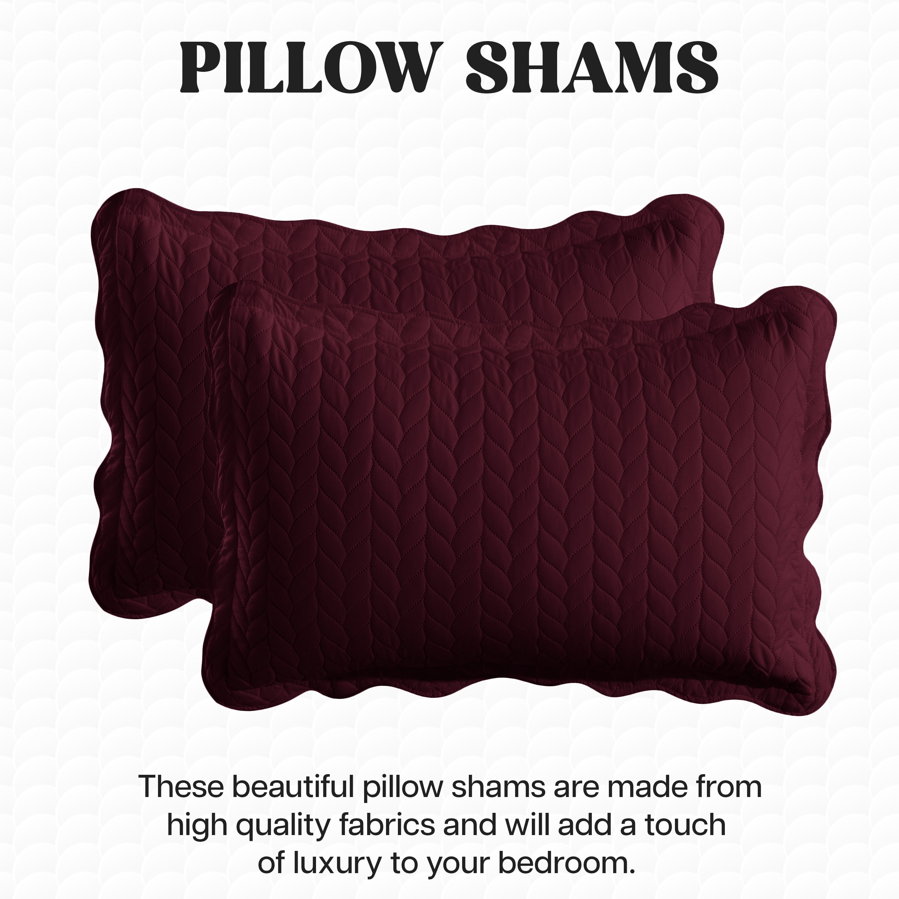 Moonlight20015 2 Piece Quilt Set Lightweight Ultrasoft Microfiber Bedding Burgundy Color Twin