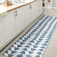 thumbnail image 4 of JONATHAN Y SANTA MONICA 2 x 8 Runner Rug, Andratx Tribal Geometric - Blue/Ivory, SMB126B-28, 4 of 9