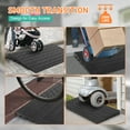 thumbnail image 3 of Yeshouse Heavy Duty Wheelchair Ramp, 2.5 Inch Rise Anti-Slip Rubber Curb Ramp, 2500lbs for Sidewalk or Vehicle, 3 of 7