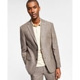 thumbnail image 1 of Alfani Men’s Slim-Fit Stripe Linen Suit Jacket, Light Brown, 38R, 1 of 4