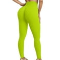 thumbnail image 3 of YUEHUA Women's High Waist Ribbed Textured Yoga Leggings, Tummy Control Butt Lifting Compression Pants, Stretchy Workout Tights for Gym & Jogging, 3 of 9