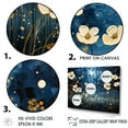 thumbnail image 3 of Designart "Deep Blue Nighttime Buttercups II" Buttercups Floater Framed Wall Art Prints, 3 of 5