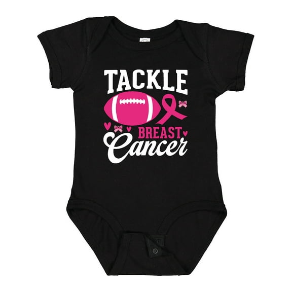 Inktastic Tackle Breast Cancer Boys or Girls Baby Bodysuit