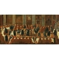 thumbnail image 2 of Circle of Joseph Heintz II 24x14 Gold Ornate Framed and Double Matted Museum Art Print Titled - The Doge's Banquet, 2 of 4
