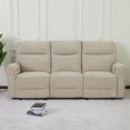 thumbnail image 1 of MCombo 87.8" Small Table, Wall Hugger, USB Ports Sofa, Beige, 1 of 10