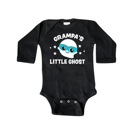 

Inktastic Cute Grampa s Little Ghost with Stars Gift Baby Boy or Baby Girl Long Sleeve Bodysuit