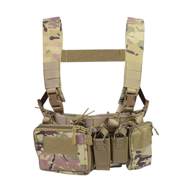 Chaleco táctico Chaleco de entrenamiento de transpirable para exteriores Correas ajustables para deportes de tiro para adultos - Camuflaje Sunnimix Chaleco para juegos al aire libre