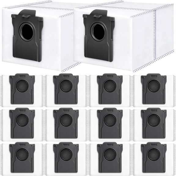 14Pcs Compatible with Dreame L10s Ultra Gen 2/X50 Ultra/L40 Ultra Robot Vacuum,3.2-Liter Large Capacity Activated Carbon Adsorptio Bags,Four-Layer Sealed Disposable dust bag,9 Week