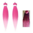 thumbnail image 5 of Dengmore 2 Packs Pink Braiding Hair Extensions, Synthetic Pre-Stretched Purple Braiding Hair for Braids Halloween Stage Performances, 12 Colors for Choose, 5 of 9