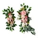 thumbnail image 5 of 2 uds. Centro de mesa de flores de arco de boda hecho a mano, guirnalda colgante de flores artificiales rústicas para cenador, fondo de boda, puerta Rosa BLESIY Guirnalda de arco de boda, 5 of 8