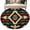 Multi-color, variant on Boho Orange Teal Large Area Rugs for Bedroom Living Room, Soft Non Slip Carpet Bedside Rug, Vintage Geometric Southwestern Ethnic Round Floor Cover Kitchen Accent Rug 6' for Dining Room/Office