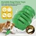thumbnail image 5 of PcEoTllar Treat Dispensing Dog Toys for Aggressive Chewers, Beef-Flavored Rubber Treat Dispensing Puzzle Toy for Medium & Large Dogs, Green, 5 of 8