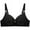 Black, variant on Bras for Women Breathable Underwear Embroidery Thin Style Back Buckle Bra Without Steel Soft Solid Color Everyday Bras (Red,42/95BC)
