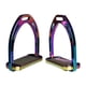 thumbnail image 1 of 2 piezas de estribos para silla de montar, sólidos y brillantes, suministros ecuestres para entrenamiento de adultos Multicolor, 1 of 8