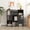Black, variant on White Cube Storage Unit, 4-tier Bookcase with 8 Cube Storage Unit, Open Display Bookcase with Removable Back Panels for Living Room, Home Office, Bedroom