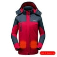 thumbnail image 2 of Lovskoo Heated Jacket for Women 3 Heating Zones Usb Heating Cotton Jacket Heating Insulation and Thickening Charging 3 Temperature Control Winter Quilted Jacket Red, 2 of 4