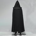 thumbnail image 5 of LYXSSBYX Hoodies for Women Plus Size Men Halloween Solid Buckle Hooded Removable Gothic Devil Party Cloak, 5 of 5