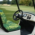 thumbnail image 4 of POLERO Golf Cart Seat Covers for Ezgo Txt Ordinary Seats, Green Monstera Palm Leaves Print Universal Front Seat Cover Set for Golf Cart Accessories All Seasons Breathable Washable, 4 of 8
