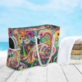 thumbnail image 6 of DIXRUYEE Beach Cooler Travel Tote Bags Beach Bag Fashion Flamingo in A Garden Of Colors Printed, 6 of 7