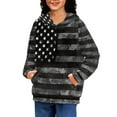 thumbnail image 4 of DISNIMO Boys American Flag Hoodies 6-7 Pullover Hoodie Kids Girls Boys Sweatshirts with Hood for Children Hooded Sweatshirt Long Sleeve Independence Day Fall Clothing for Girl, 4 of 7