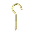 thumbnail image 5 of Uxcell 2.1" Screw Eye Hooks Self Tapping Screws Screw-in Hanger Golden 10 Pack, 5 of 5